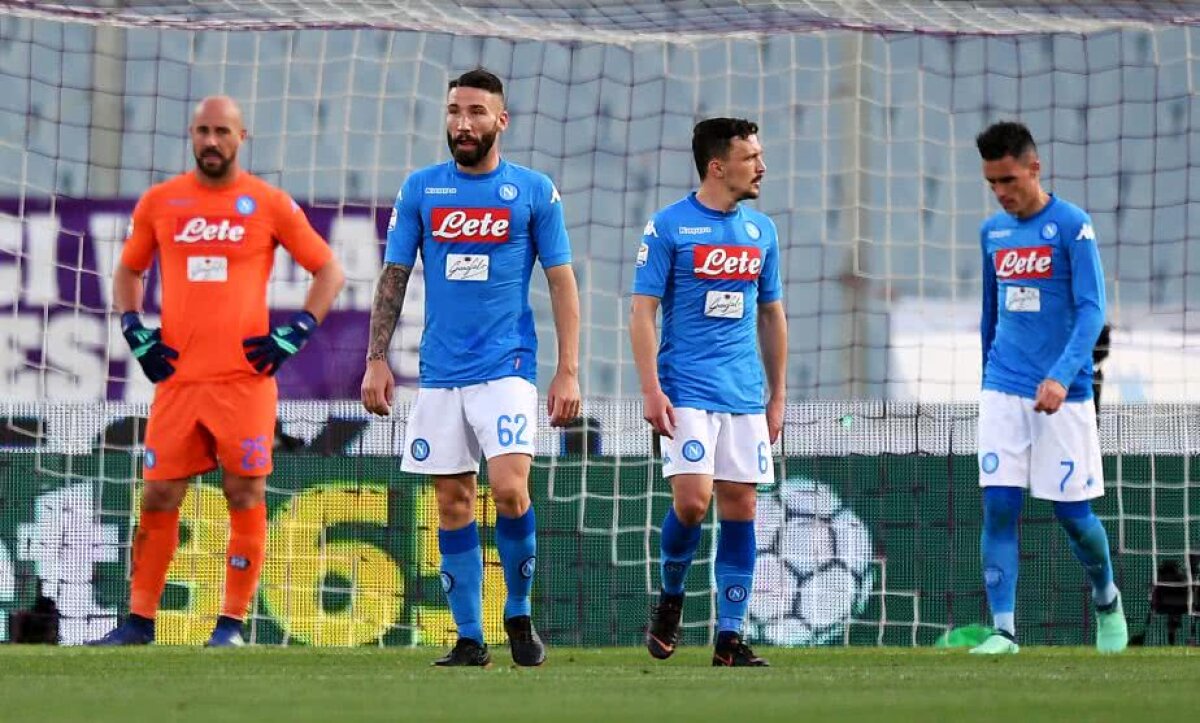 VIDEO+FOTO Adio titlu pentru Napoli! Formația lui Chiricheș a pierdut la Fiorentina, scor 0-3