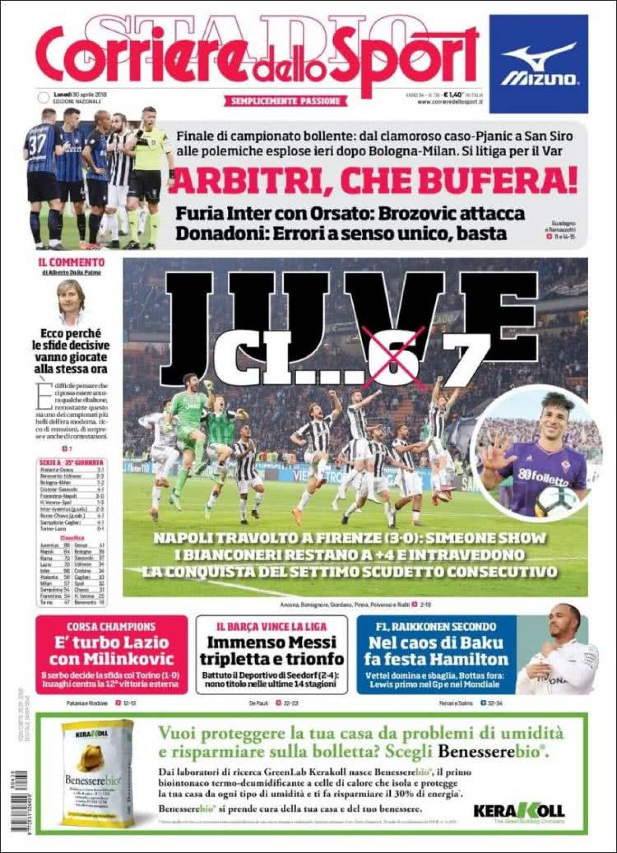 Ce scriu azi ziarele de sport din lume (30 aprilie 2018)
