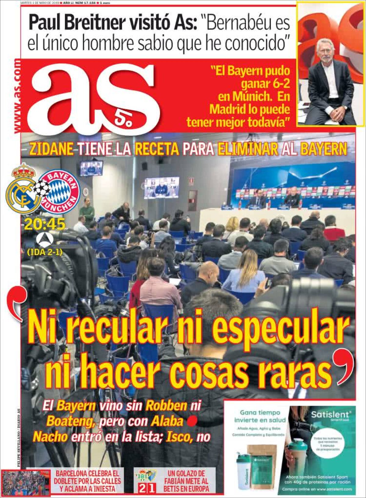 Ce scriu azi ziarele de sport din lume (1 mai 2018)