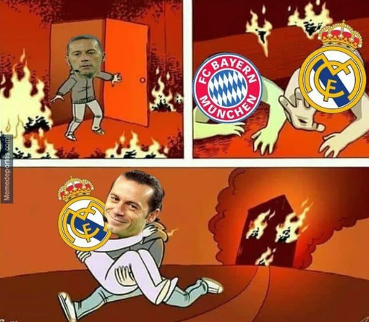 REAL MADRID - BAYERN // GALERIE FOTO Real Madrid și Cakir luați la țintă pe internet după meciul cu Bayern! Glumele curg după prestația dezastruoasă a turcului 