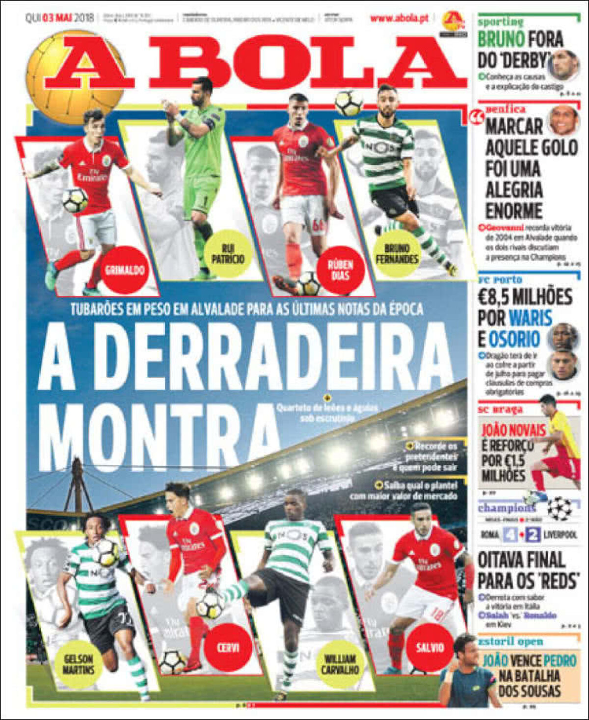 Ce scriu azi ziarele de sport din lume (3 mai 2018)