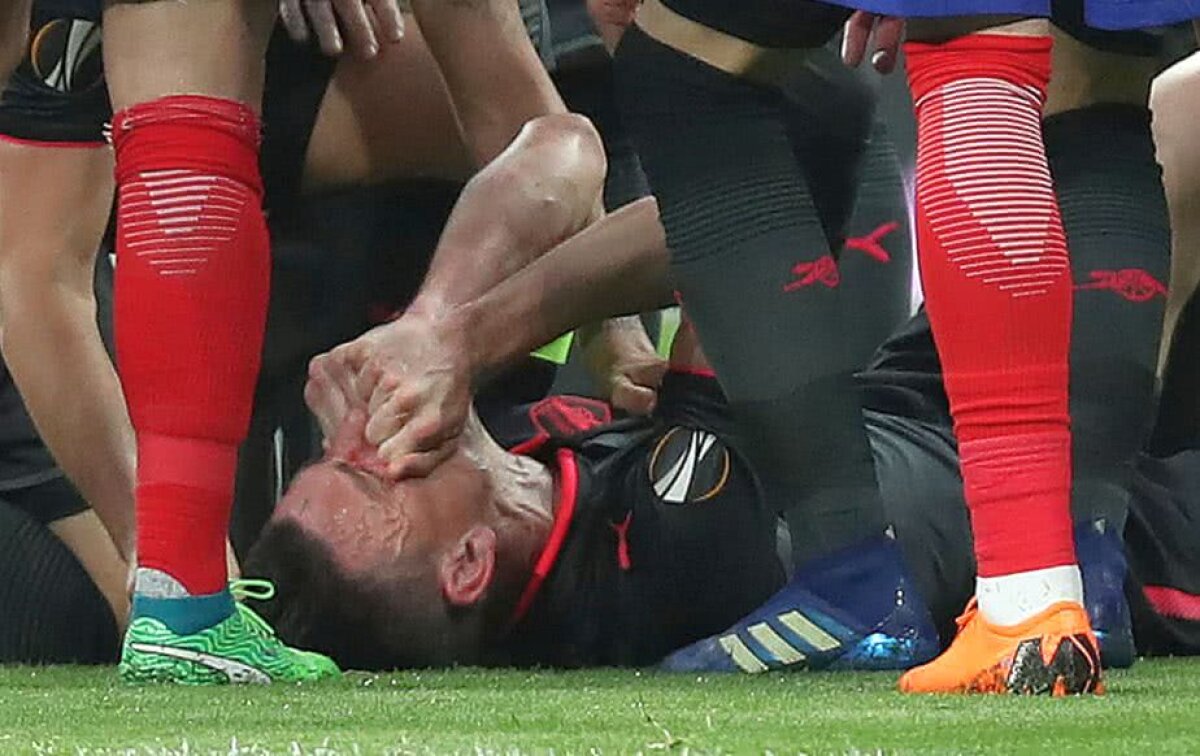 FOTO Urlete de durere și pumni în gazon! Accidentare gravă în Atletico Madrid - Arsenal, 1-0 » Poate însemna retragerea din echipa națională și ratarea Mondialului