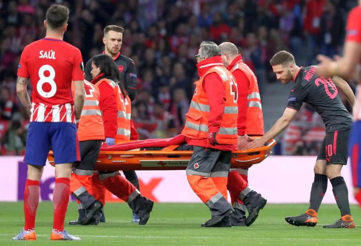 FOTO Urlete de durere și pumni în gazon! Accidentare gravă în Atletico Madrid - Arsenal, 1-0 » Poate însemna retragerea din echipa națională și ratarea Mondialului