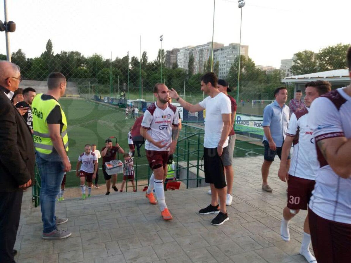 VIDEO+FOTO Daniel Niculae continuă conflictul cu Academia Rapid! A fost la meci, dar n-a vrut să joace