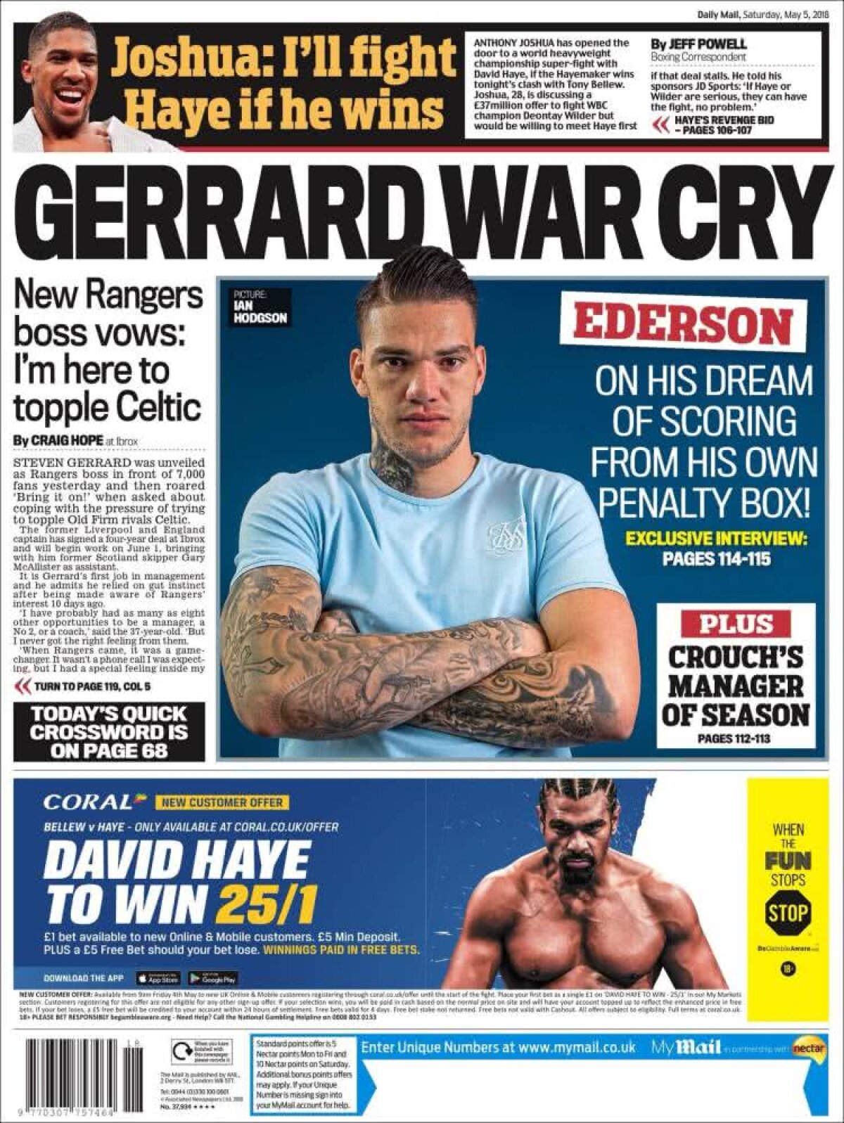 Ce scriu azi ziarele de sport din lume (5 mai 2018)