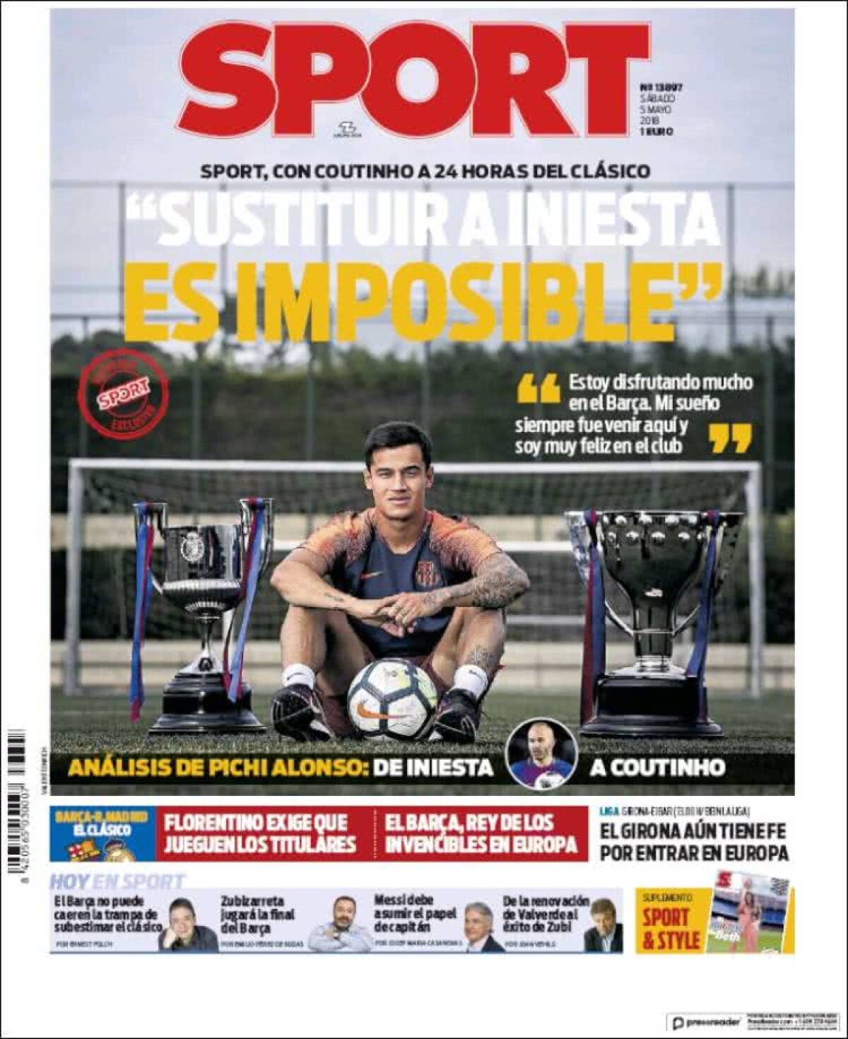 Ce scriu azi ziarele de sport din lume (5 mai 2018)