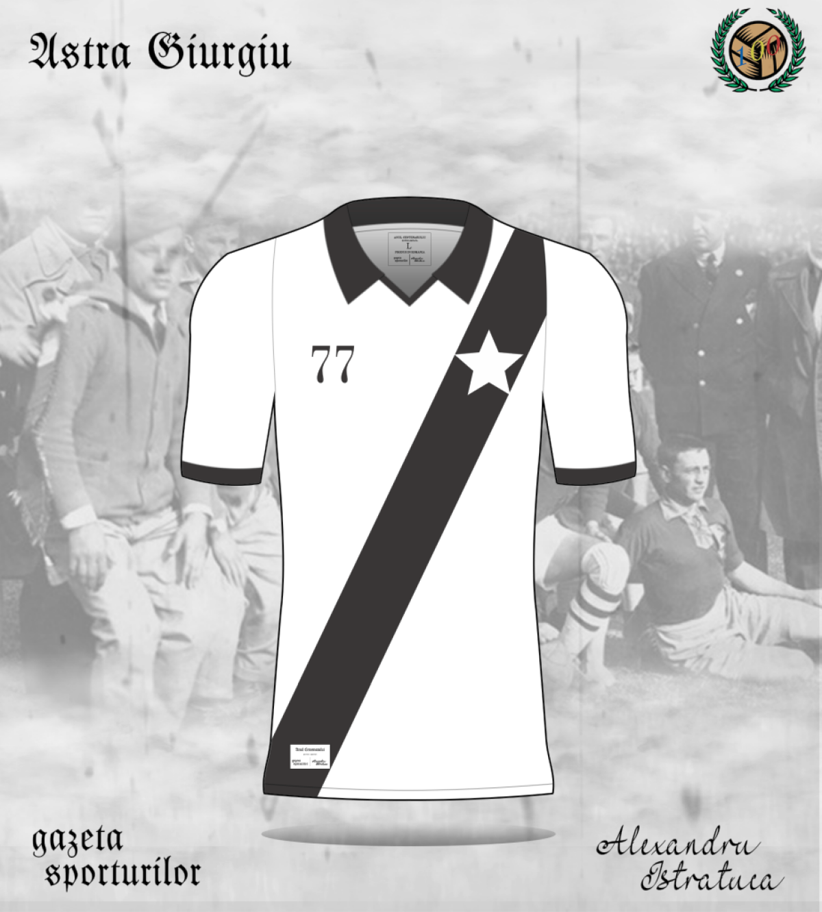 FOTO Provocare GSP: tânărul din Vaslui care creionează echipamente a desenat tricourile celor mai importante nume din fotbalul românesc! România 100 e tema principală