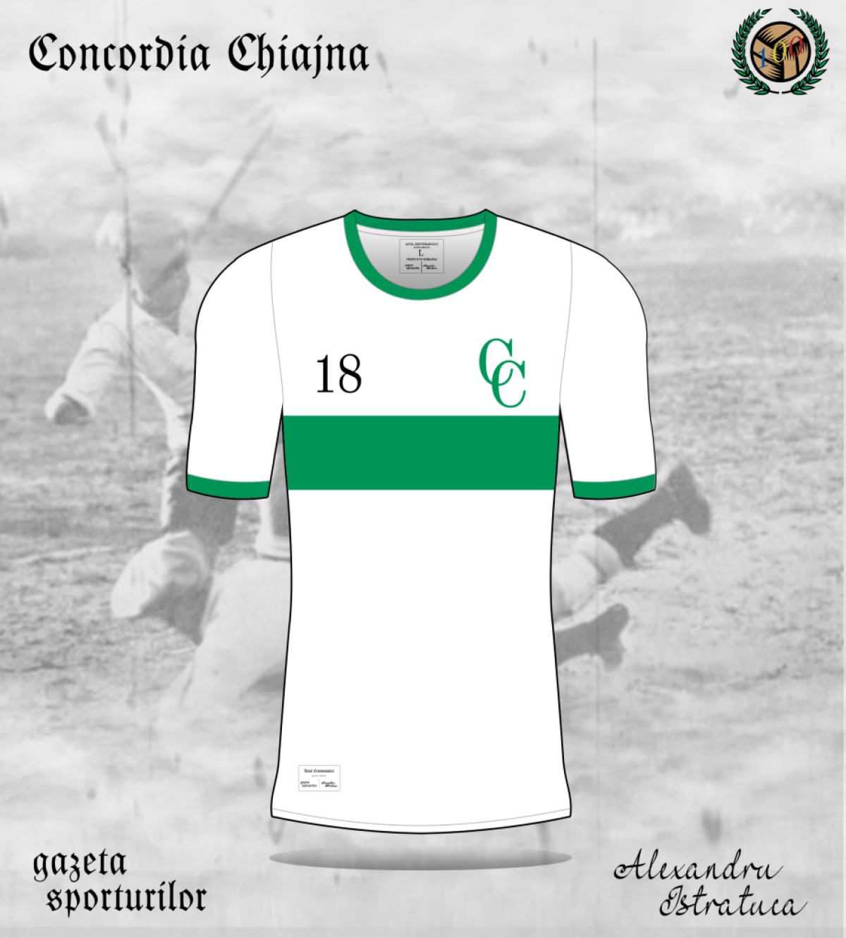 FOTO Provocare GSP: tânărul din Vaslui care creionează echipamente a desenat tricourile celor mai importante nume din fotbalul românesc! România 100 e tema principală