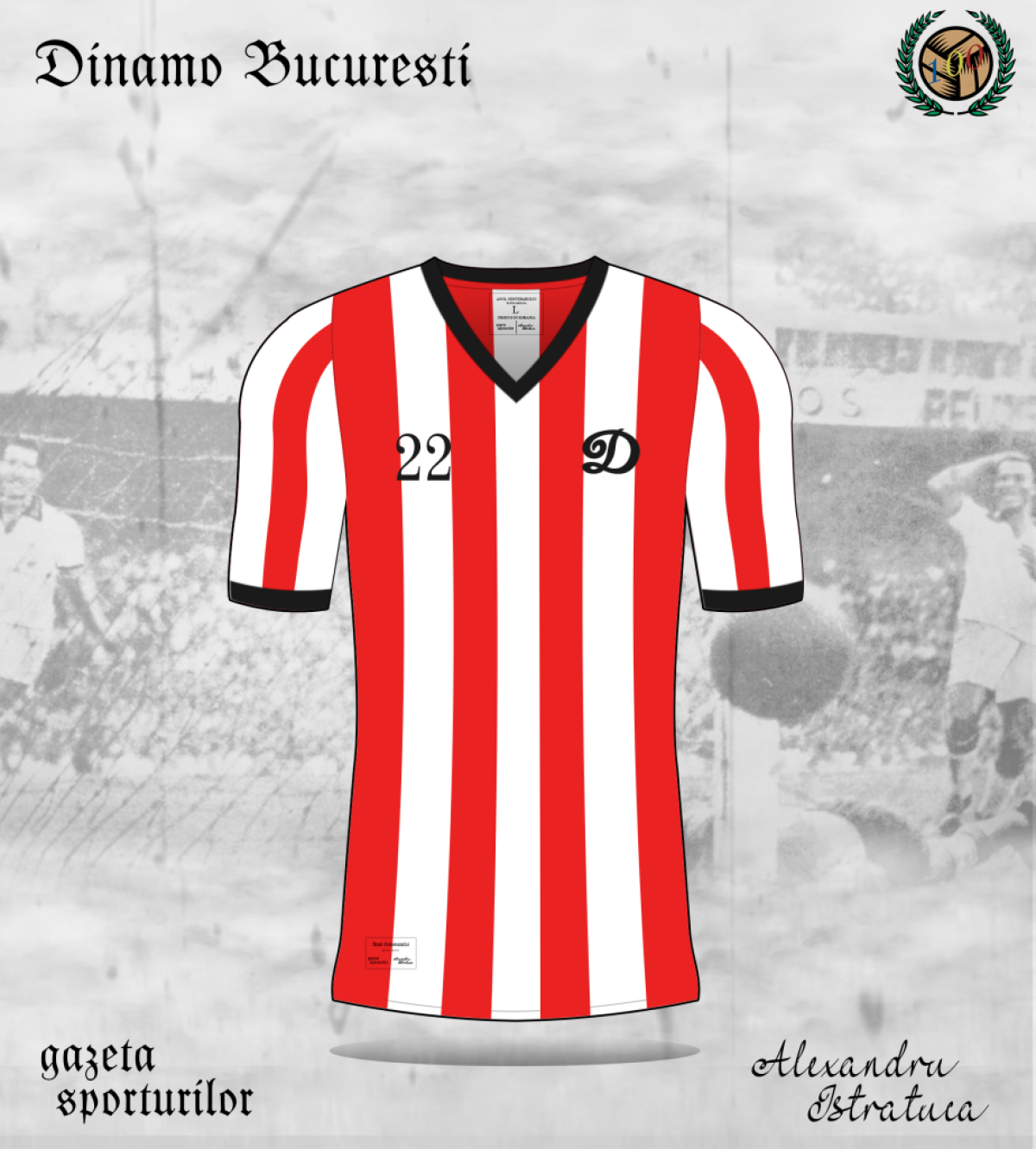 FOTO Provocare GSP: tânărul din Vaslui care creionează echipamente a desenat tricourile celor mai importante nume din fotbalul românesc! România 100 e tema principală