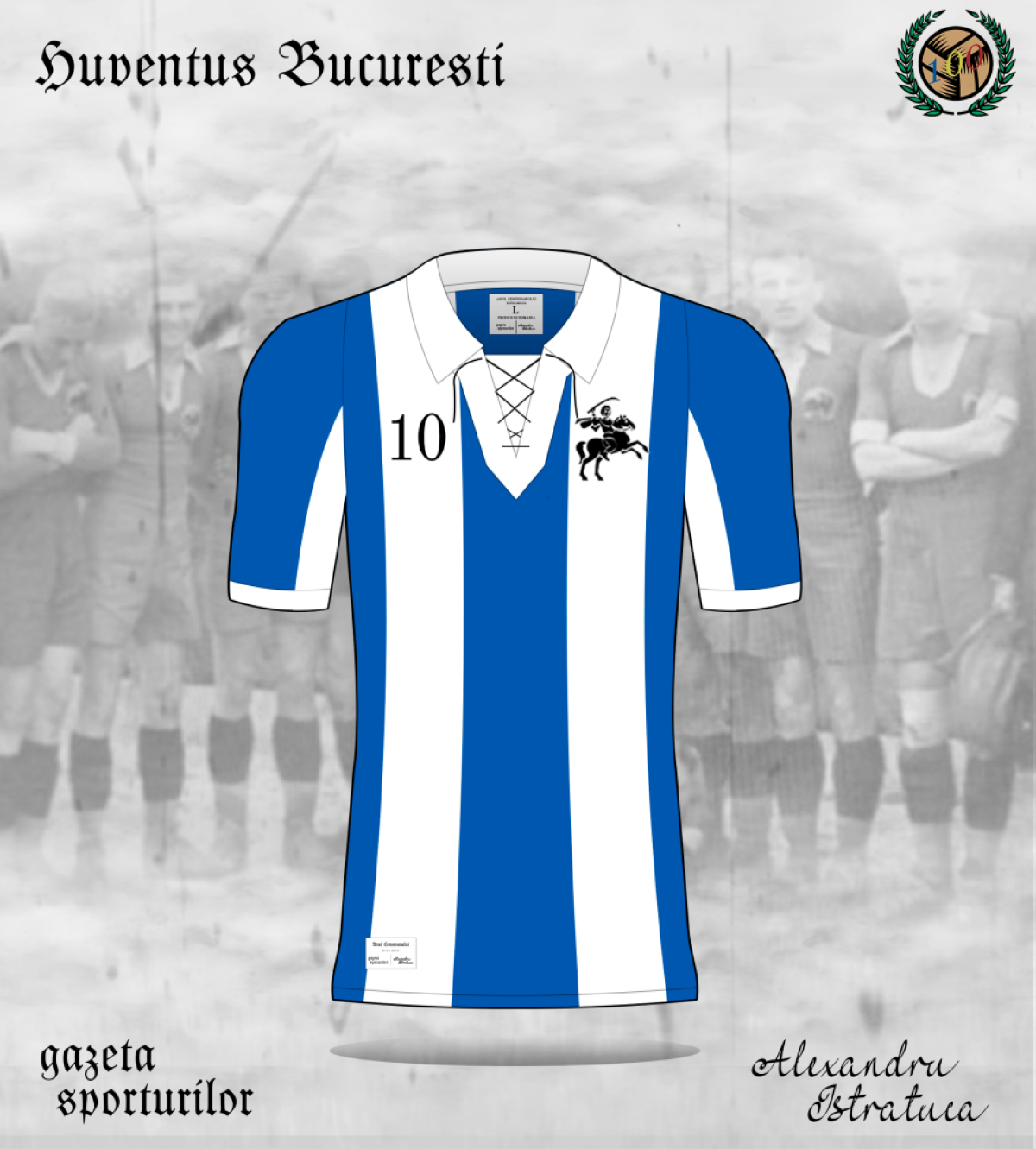 FOTO Provocare GSP: tânărul din Vaslui care creionează echipamente a desenat tricourile celor mai importante nume din fotbalul românesc! România 100 e tema principală