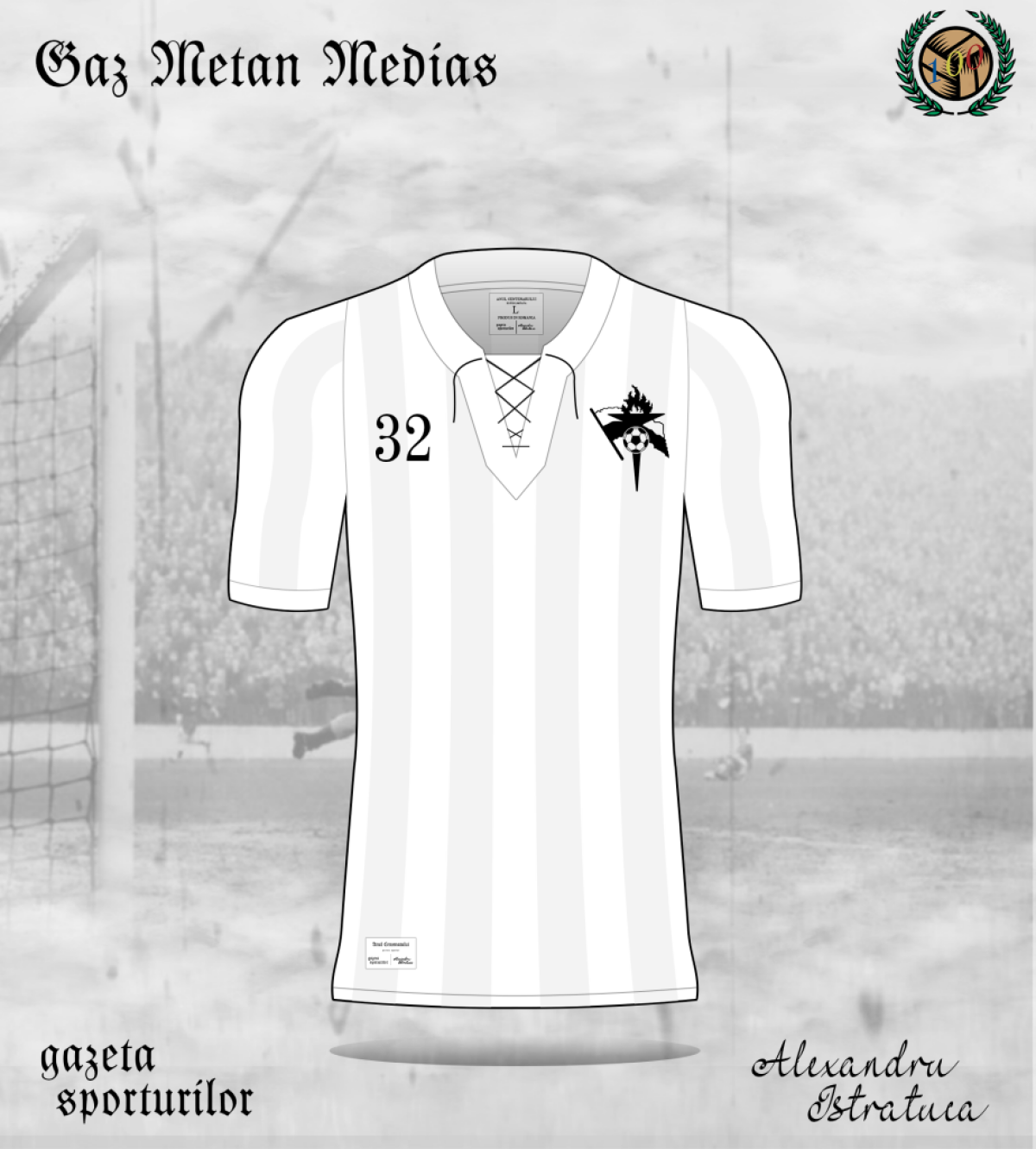 FOTO Provocare GSP: tânărul din Vaslui care creionează echipamente a desenat tricourile celor mai importante nume din fotbalul românesc! România 100 e tema principală