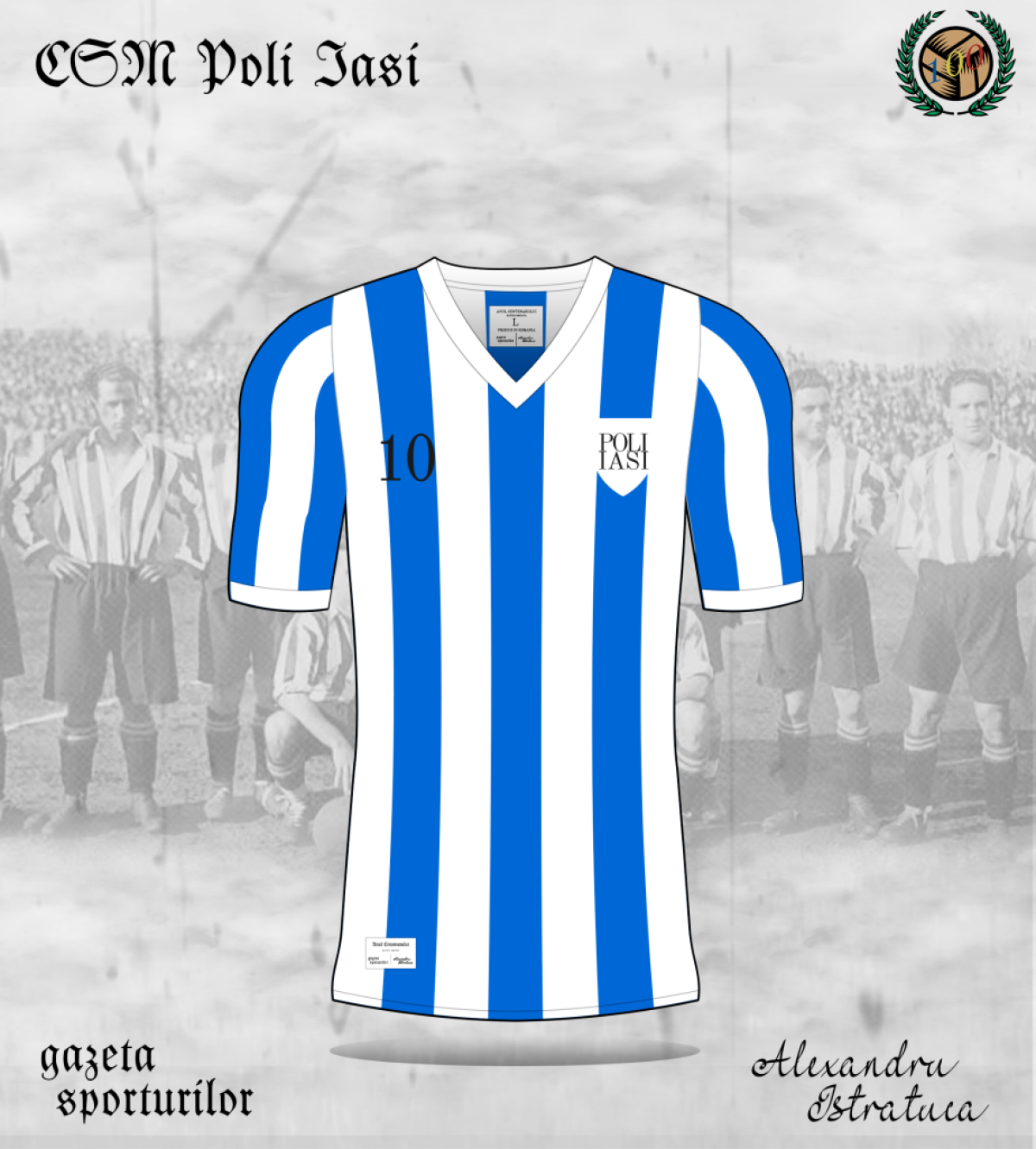 FOTO Provocare GSP: tânărul din Vaslui care creionează echipamente a desenat tricourile celor mai importante nume din fotbalul românesc! România 100 e tema principală