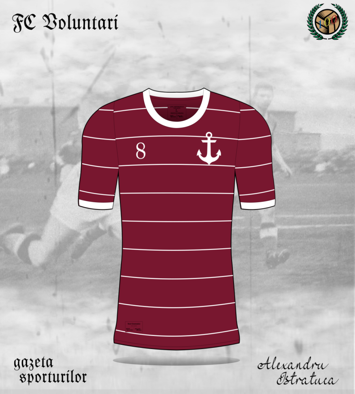 FOTO Provocare GSP: tânărul din Vaslui care creionează echipamente a desenat tricourile celor mai importante nume din fotbalul românesc! România 100 e tema principală