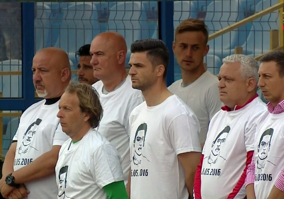 FOTO Cum au comemorat dinamoviștii doi ani de la moartea lui Ekeng, la meciul cu Gaz Metan