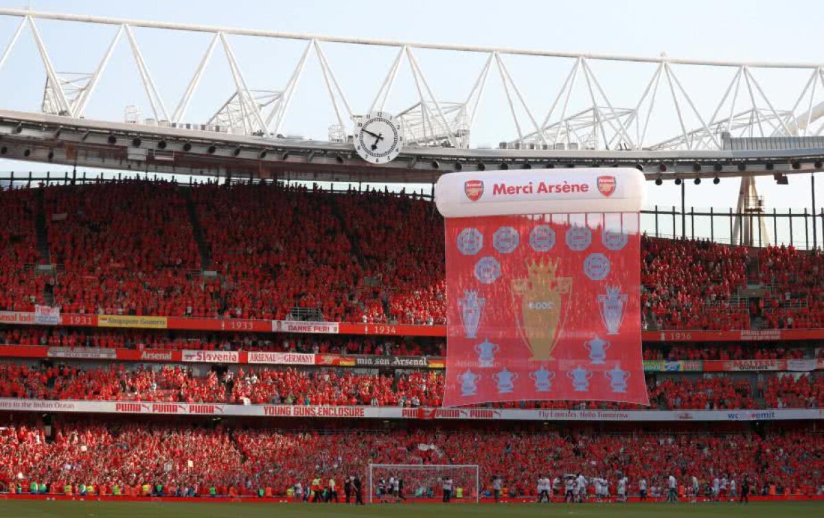 VIDEO+FOTO Despărţire perfectă pentru Wenger » Arsenal a făcut spectacol cu Burnley la ultima partidă de acasă cu legendarul antrenor pe bancă