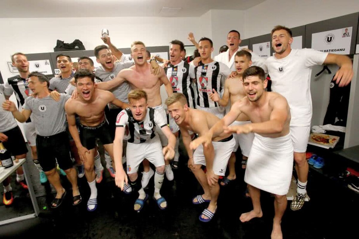 VIDEO+FOTO Sărbătoare nebună după promovarea lui U Cluj + Ardelenii au făcut primele transferuri pentru Liga 2