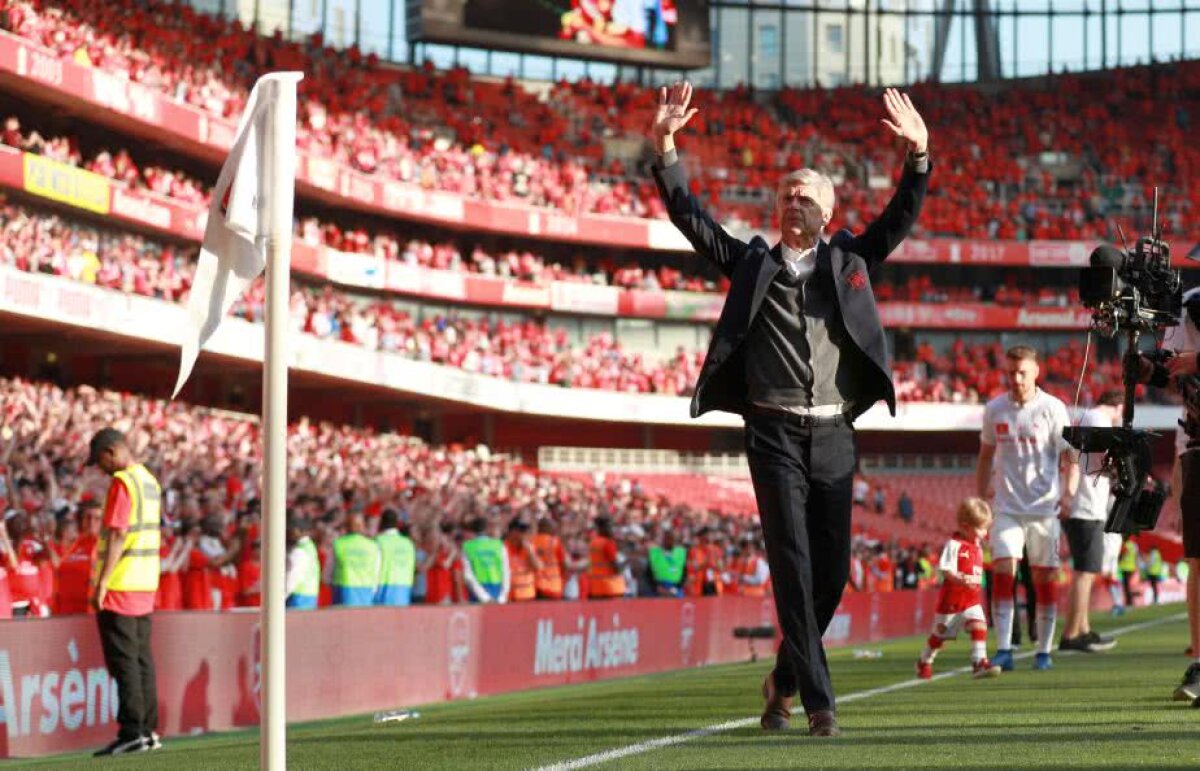 VIDEO+FOTO Wenger, mesaj emoționant pentru fani la despărțirea de Emirates: ”Îmi veți lipsi. Arsenal e un mod de viață. E mai mult decât fotbalul”