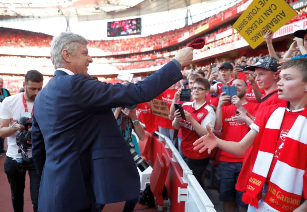 VIDEO+FOTO Wenger, mesaj emoționant pentru fani la despărțirea de Emirates: ”Îmi veți lipsi. Arsenal e un mod de viață. E mai mult decât fotbalul”