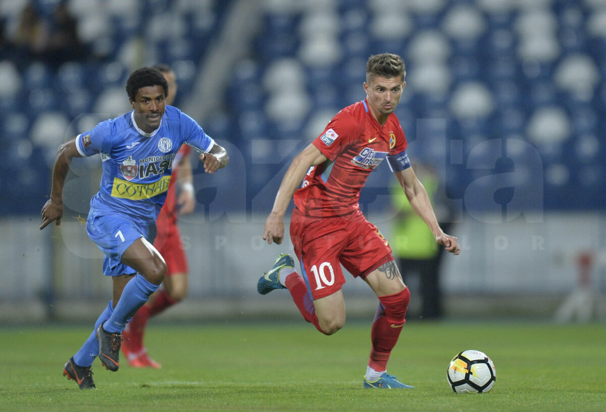 VIDEO + FOTO Dezastru pentru FCSB! Echipa lui Dică pierde la Iași 1-0 și șansele la titlu sunt aproape compromise