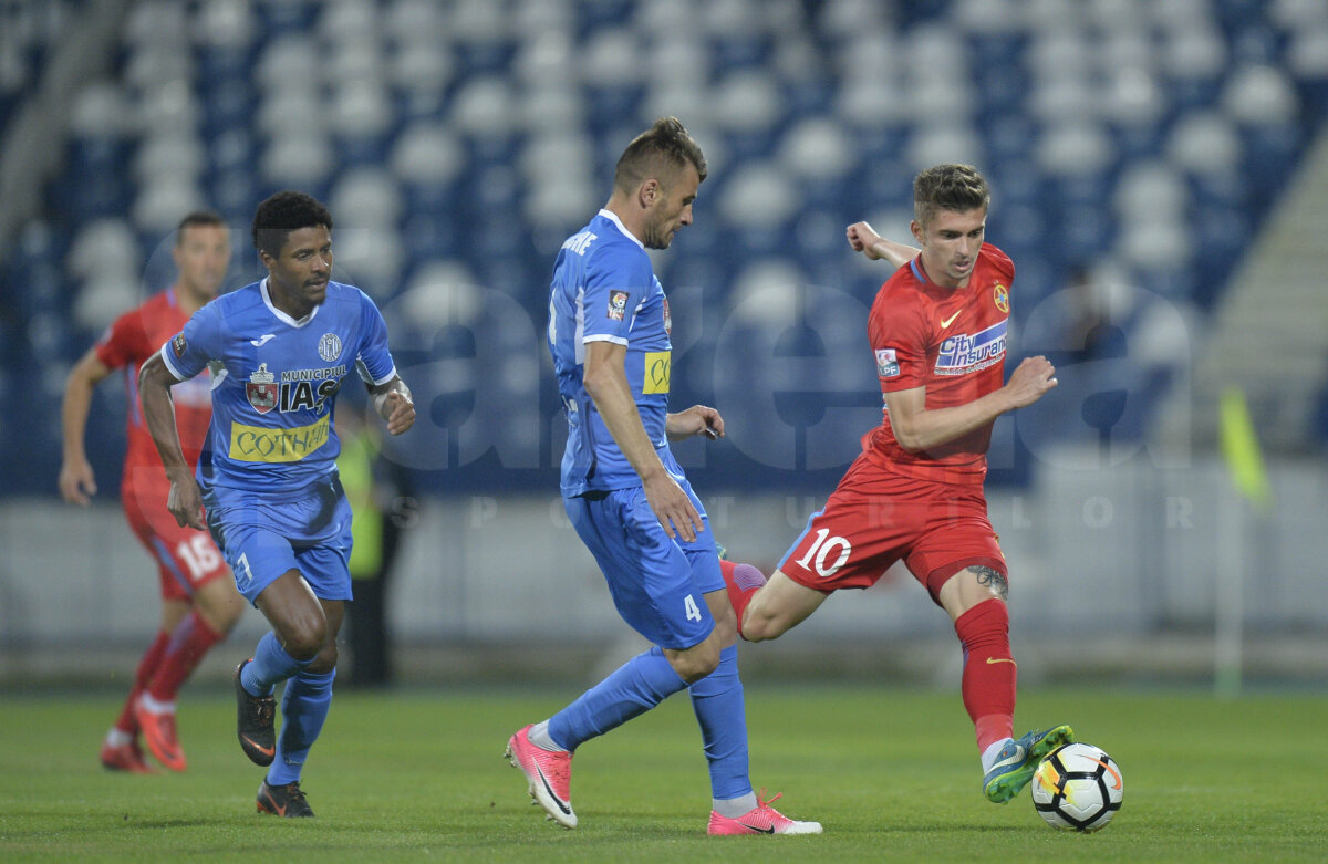 VIDEO + FOTO Dezastru pentru FCSB! Echipa lui Dică pierde la Iași 1-0 și șansele la titlu sunt aproape compromise