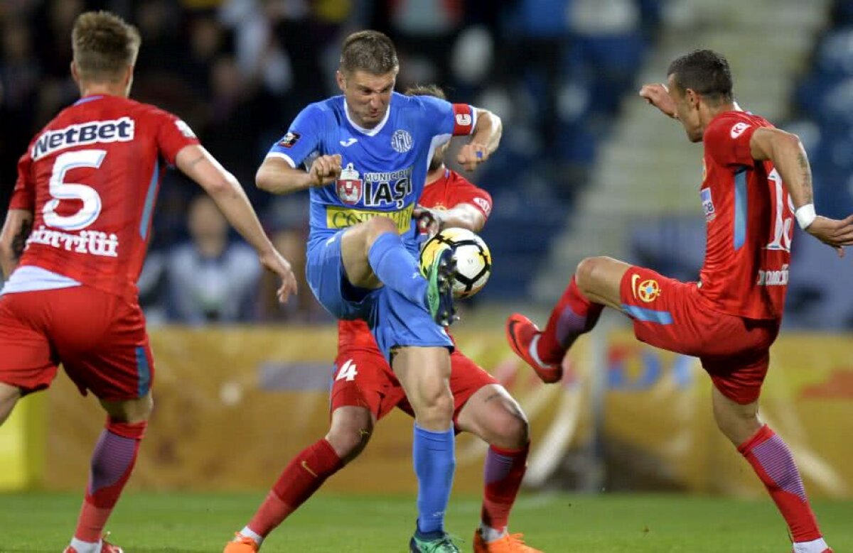 VIDEO + FOTO Dezastru pentru FCSB! Echipa lui Dică pierde la Iași 1-0 și șansele la titlu sunt aproape compromise