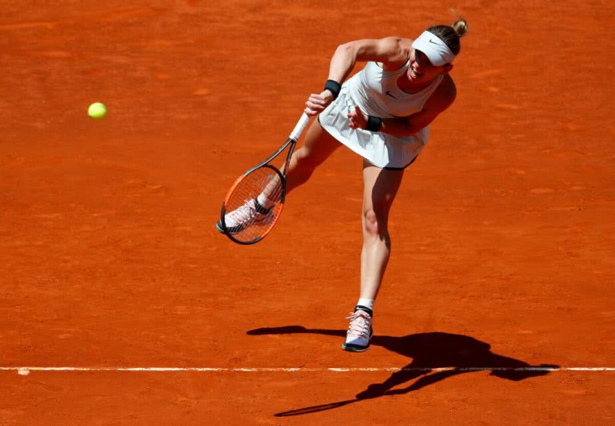 Simona Halep, înfrângere cu Karolina Pliskova » Jucătoarea noastră e eliminată de la Madrid, dar păstrează locul 1 WTA