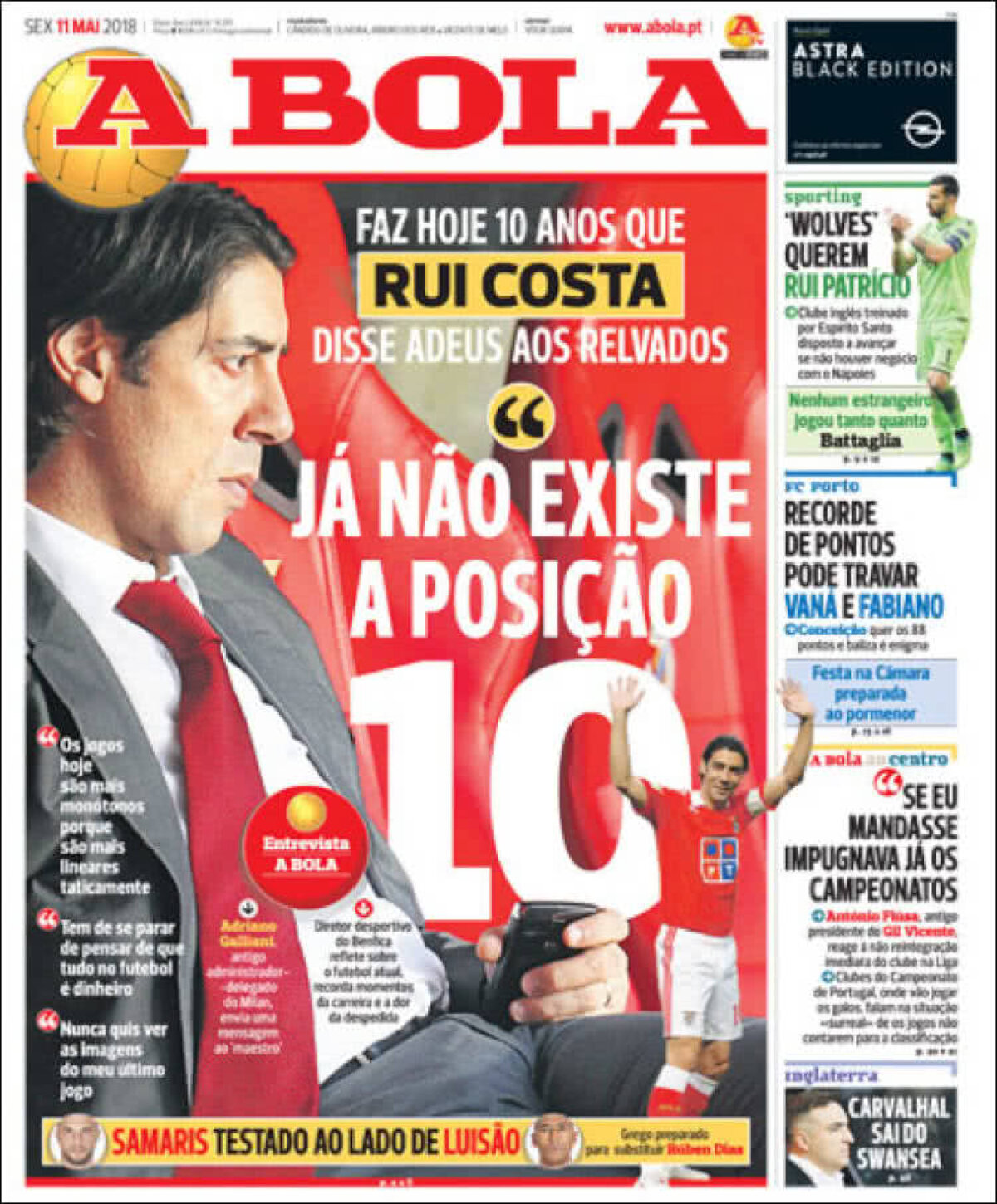 Ce scriu azi ziarele de sport din lume (11 mai 2018)