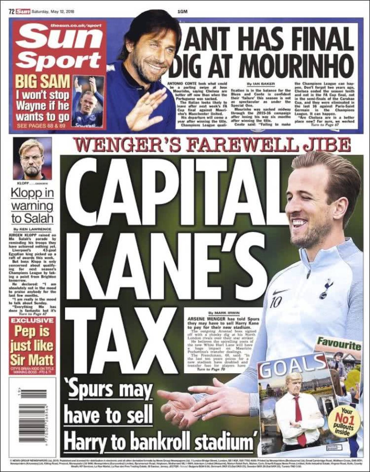 Ce scriu azi ziarele de sport din lume (12 mai 2018)