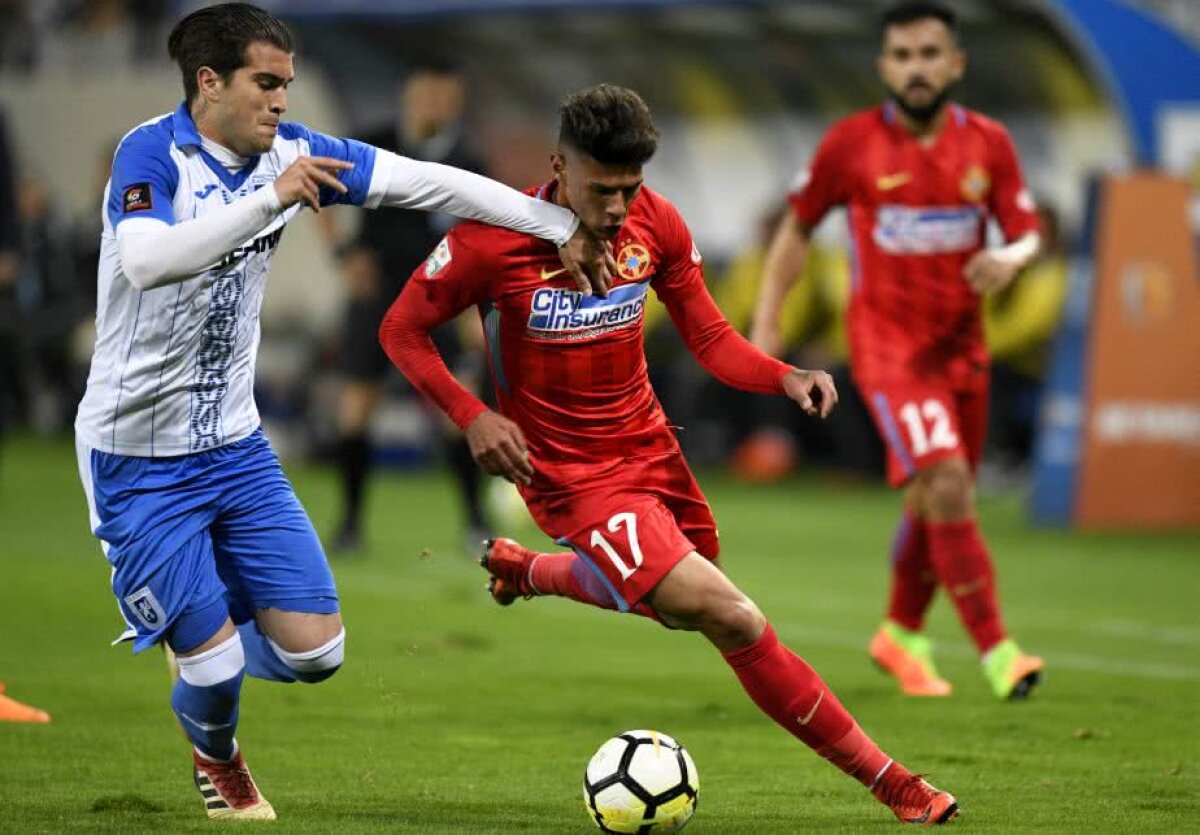 VIDEO+FOTO Păstrează șanse! Cu doi eliminați, FCSB învinge EROIC la Craiova, 1-0! Titlul se decide în ultima etapă