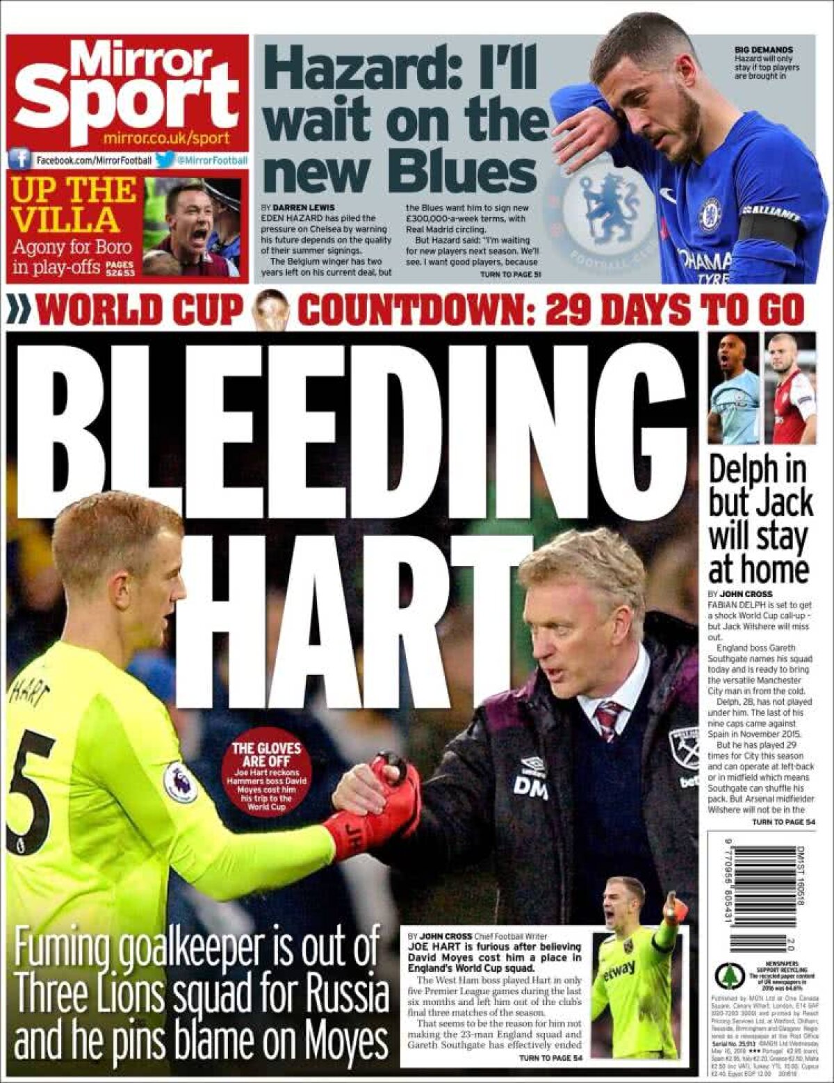 Ce scriu azi ziarele de sport din lume (16 mai 2018)