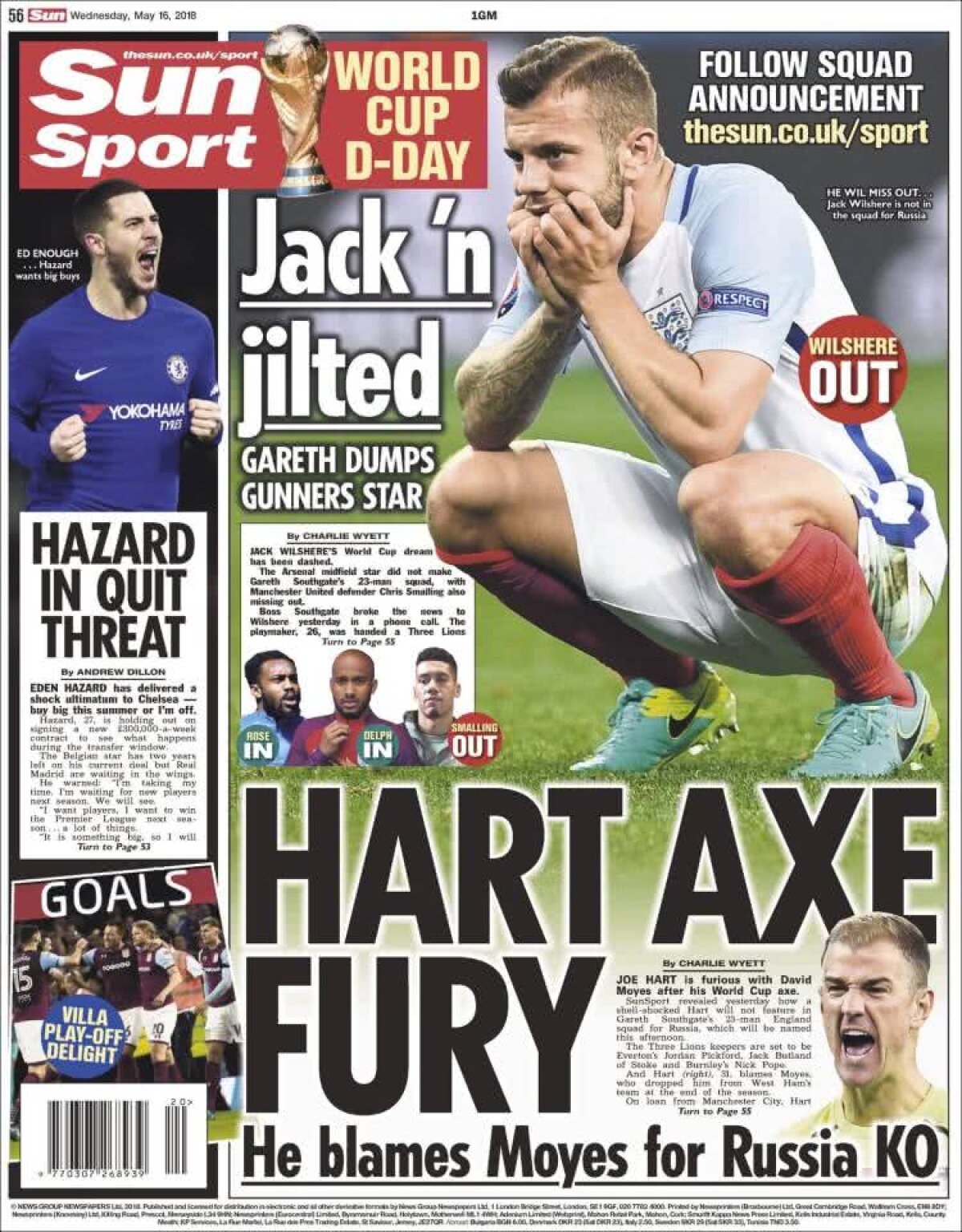 Ce scriu azi ziarele de sport din lume (16 mai 2018)