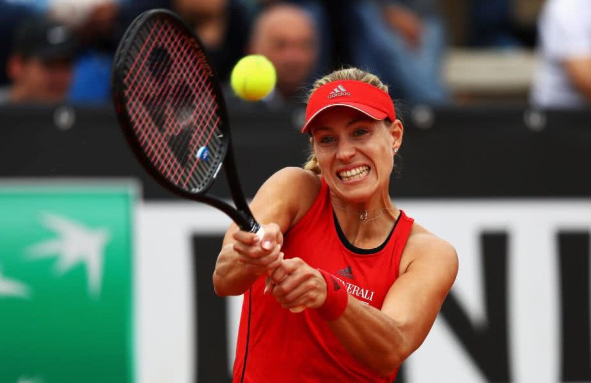 WTA ROMA // VIDEO&FOTO Prea puternică » Irina Begu părăsește turneul de la Roma în turul 2, după o luptă dură cu Kerber