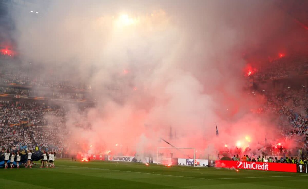 GALERIE FOTO Fanii lui Marseille au "incendiat" finala Europa League