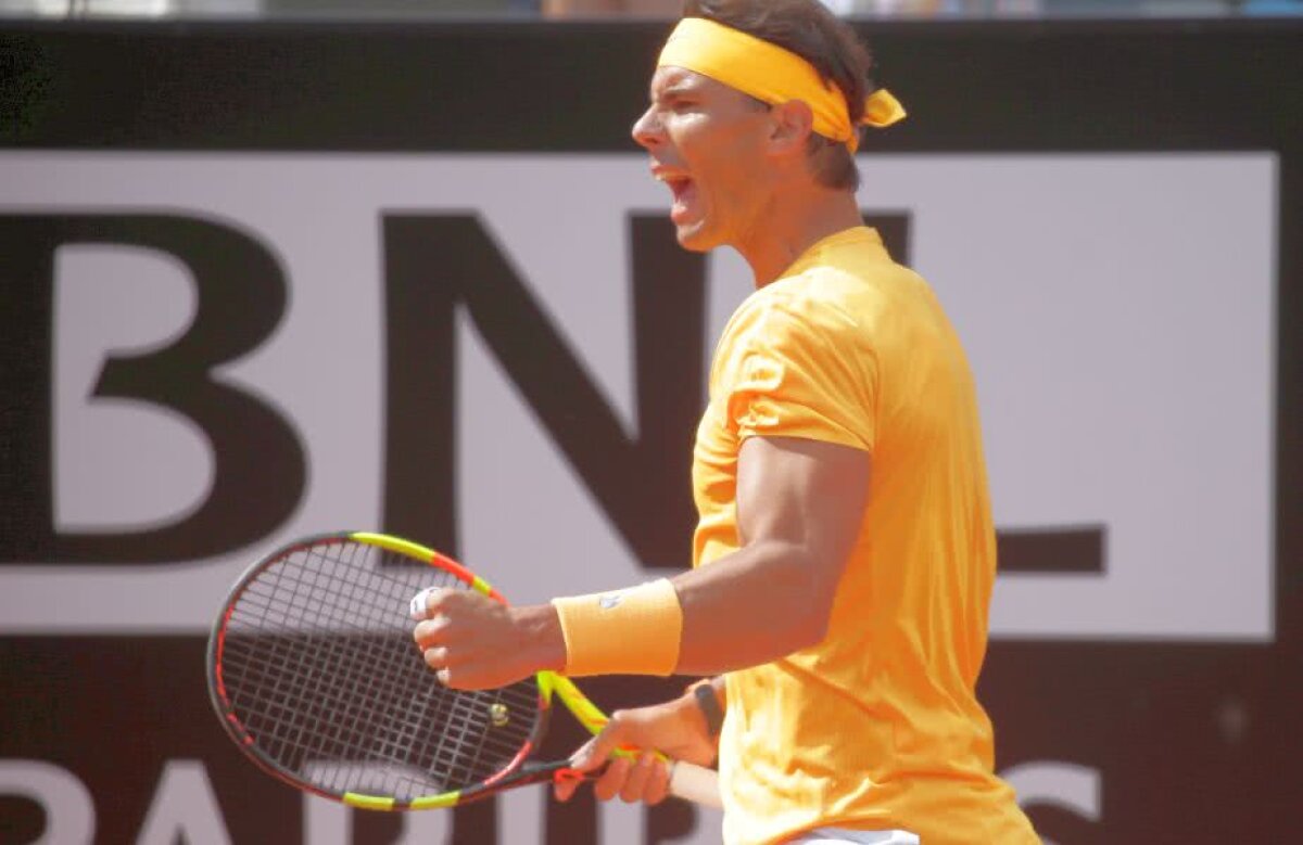 ATP ROMA. FOTO + VIDEO Rafael Nadal își ia revanșa în fața lui Denis Shapovalov și se califică în sferturi la Roma » Punct sclipitor reușit de Nadal