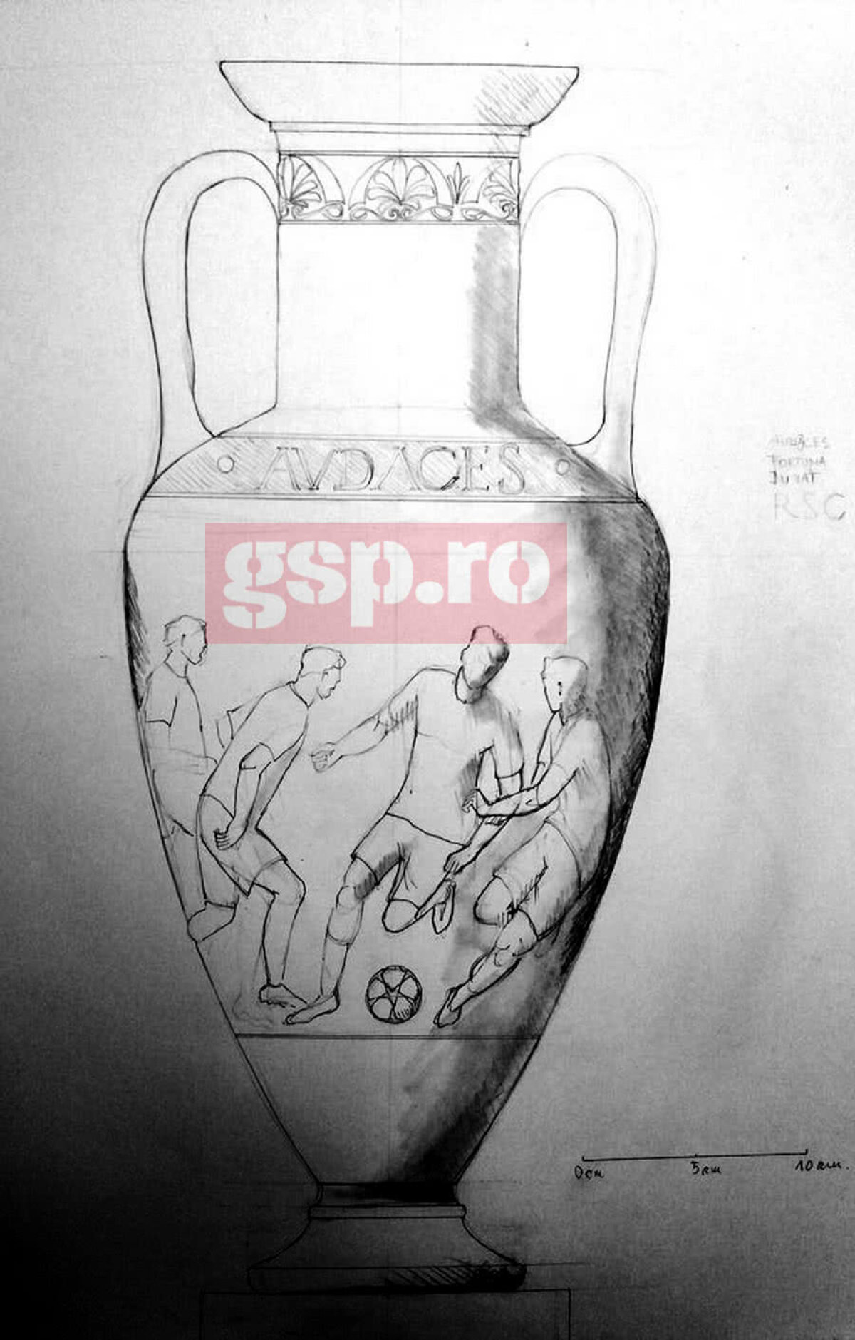 EXCLUSIV Așa arată trofeul campioanei Ligii 1! O înlănțuire de simboluri: amforă grecească, cu epopee romană și simboluri dacice! Cum ți se pare? 