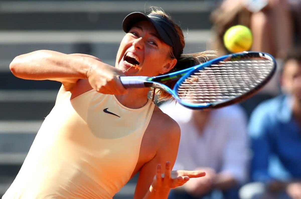 Pregătită de blockbusterul cu Simona Halep! Maria Sharapova, meci fabulos contra letonei Jelena Ostapenko! Cum s-a încheiat ciocnirea orgoliilor în sferturi la WTA Roma