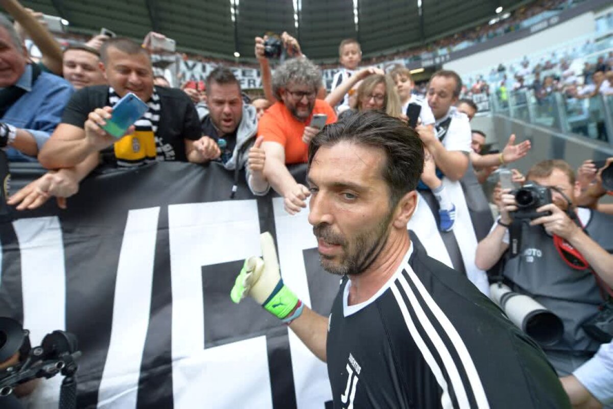 VIDEO+FOTO Buffon, storia di un grande amore » Legendarul portar și-a luat adio în lacrimi de la Juventus + petrecere pentru trofeul de campioană