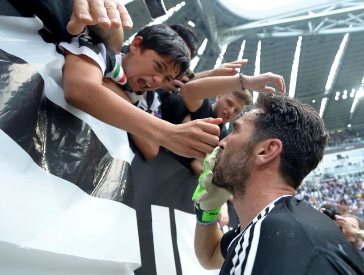 VIDEO+FOTO Buffon, storia di un grande amore » Legendarul portar și-a luat adio în lacrimi de la Juventus + petrecere pentru trofeul de campioană