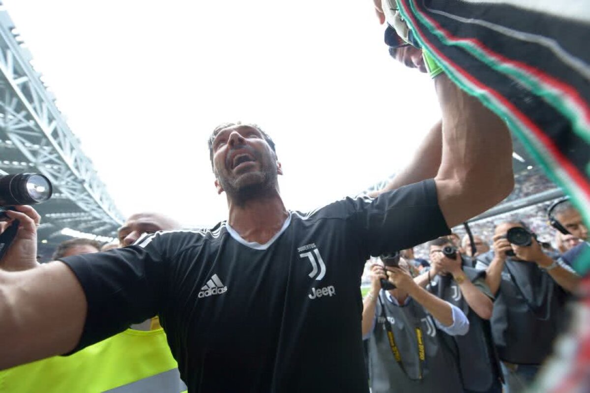 VIDEO+FOTO Buffon, storia di un grande amore » Legendarul portar și-a luat adio în lacrimi de la Juventus + petrecere pentru trofeul de campioană