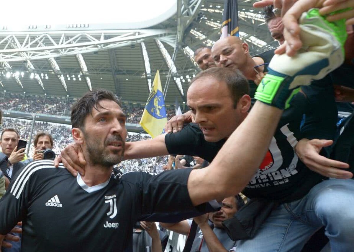 VIDEO+FOTO Buffon, storia di un grande amore » Legendarul portar și-a luat adio în lacrimi de la Juventus + petrecere pentru trofeul de campioană