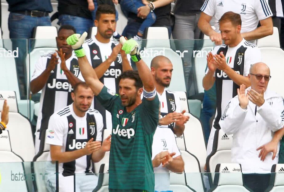 VIDEO+FOTO Buffon, storia di un grande amore » Legendarul portar și-a luat adio în lacrimi de la Juventus + petrecere pentru trofeul de campioană