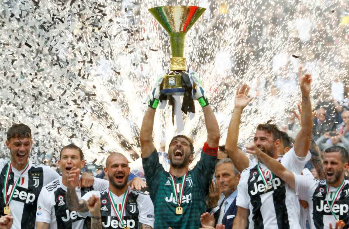 VIDEO+FOTO Buffon, storia di un grande amore » Legendarul portar și-a luat adio în lacrimi de la Juventus + petrecere pentru trofeul de campioană