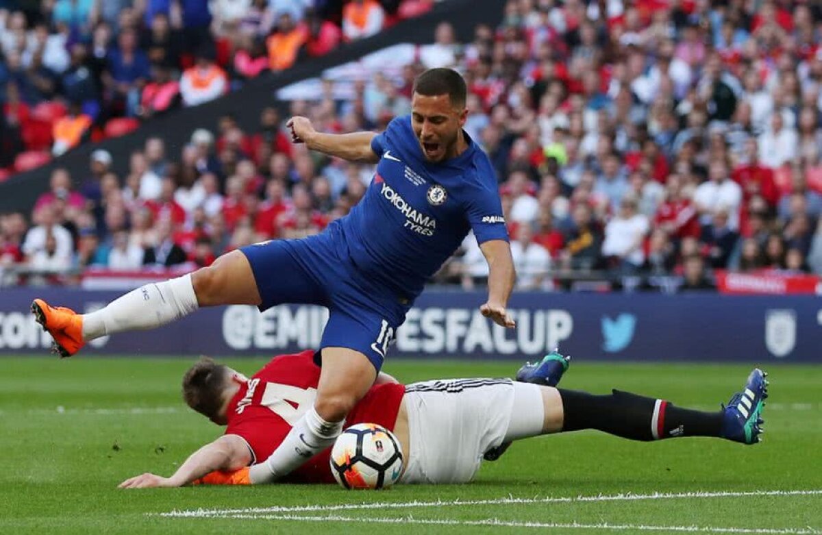 VIDEO+FOTO » Hazard îl lasă pe Mourinho fără niciun trofeu! Chelsea învinge Manchester United, 1-0, și câștigă Cupa Angliei