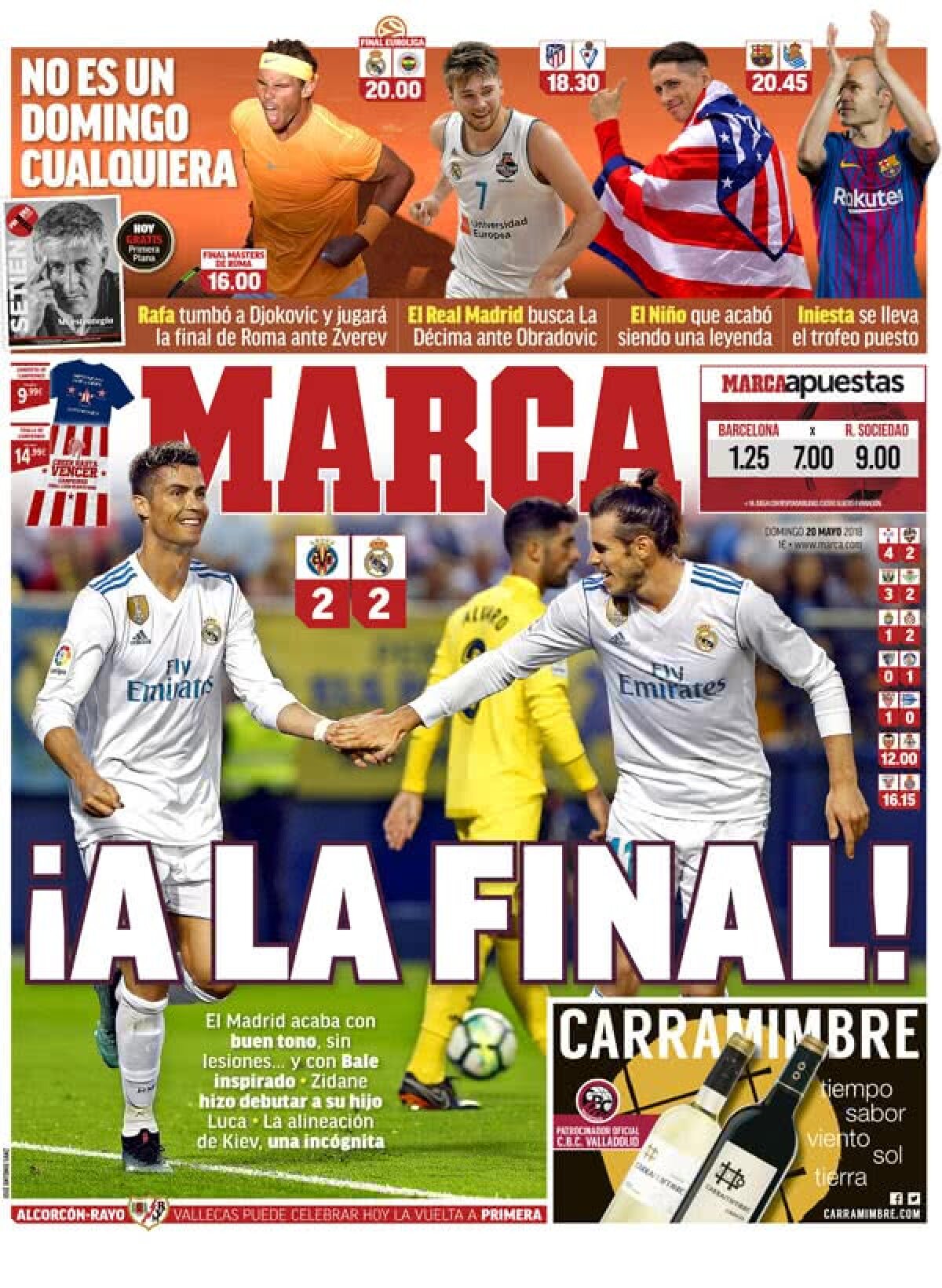 Ce scriu azi ziarele de sport din lume (20 mai 2018)