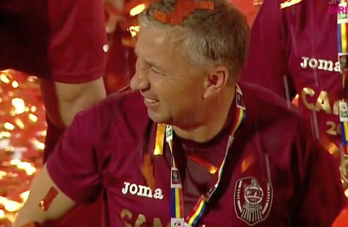 CFR CLUJ CAMPIOANĂ // Dan Petrescu a dat recital după un nou titlu ca antrenor: "Dacă jucam ca Barcelona, ne băteam cu Dinamo pentru locul 8" » Îi atacă pe contestatari