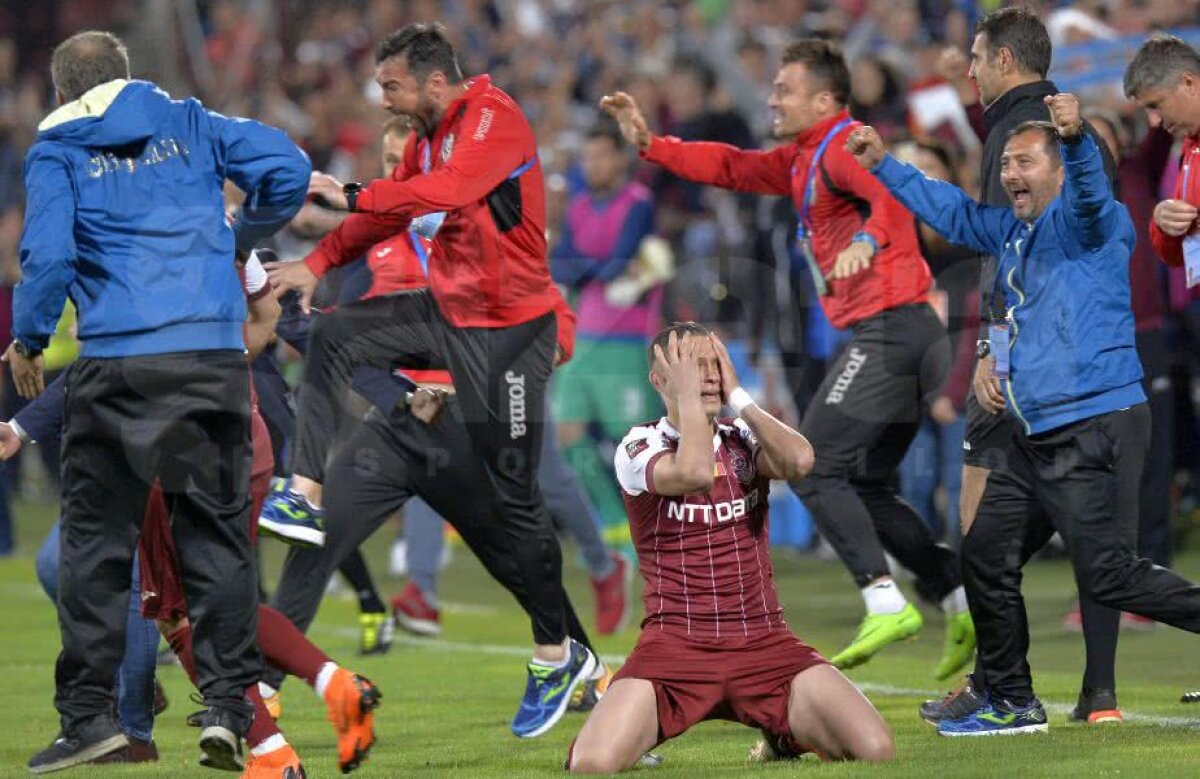 CFR CLUJ CAMPIOANĂ // GALERIE FOTO Fiesta la Cluj! » Imaginile bucuriei: cum au celebrat fotbaliștii CFR-ului al 4-lea titlu din istorie