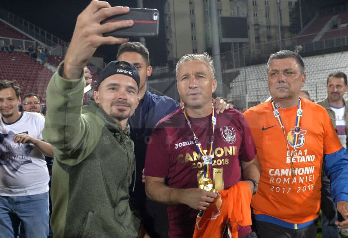 CFR CLUJ CAMPIOANĂ // GALERIE FOTO Fiesta la Cluj! » Imaginile bucuriei: cum au celebrat fotbaliștii CFR-ului al 4-lea titlu din istorie