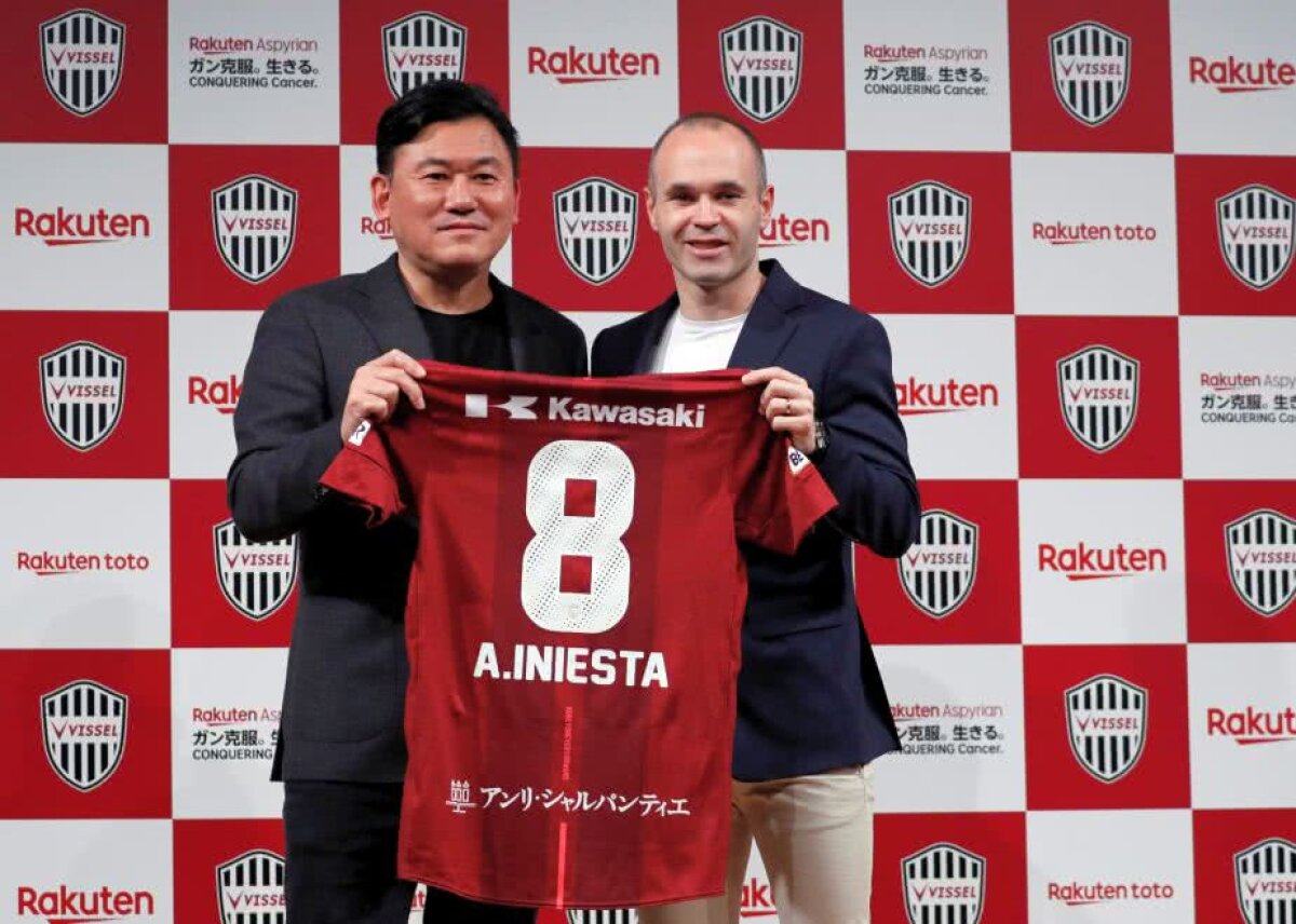 VIDEO+FOTO Oficial! Iniesta, prezentat la Vissel Kobe în fața a 300 de ziariști. ”Am avut multe oferte, dar Japonia e o țară frumoasă, cu o cultură la fel de frumoasă”