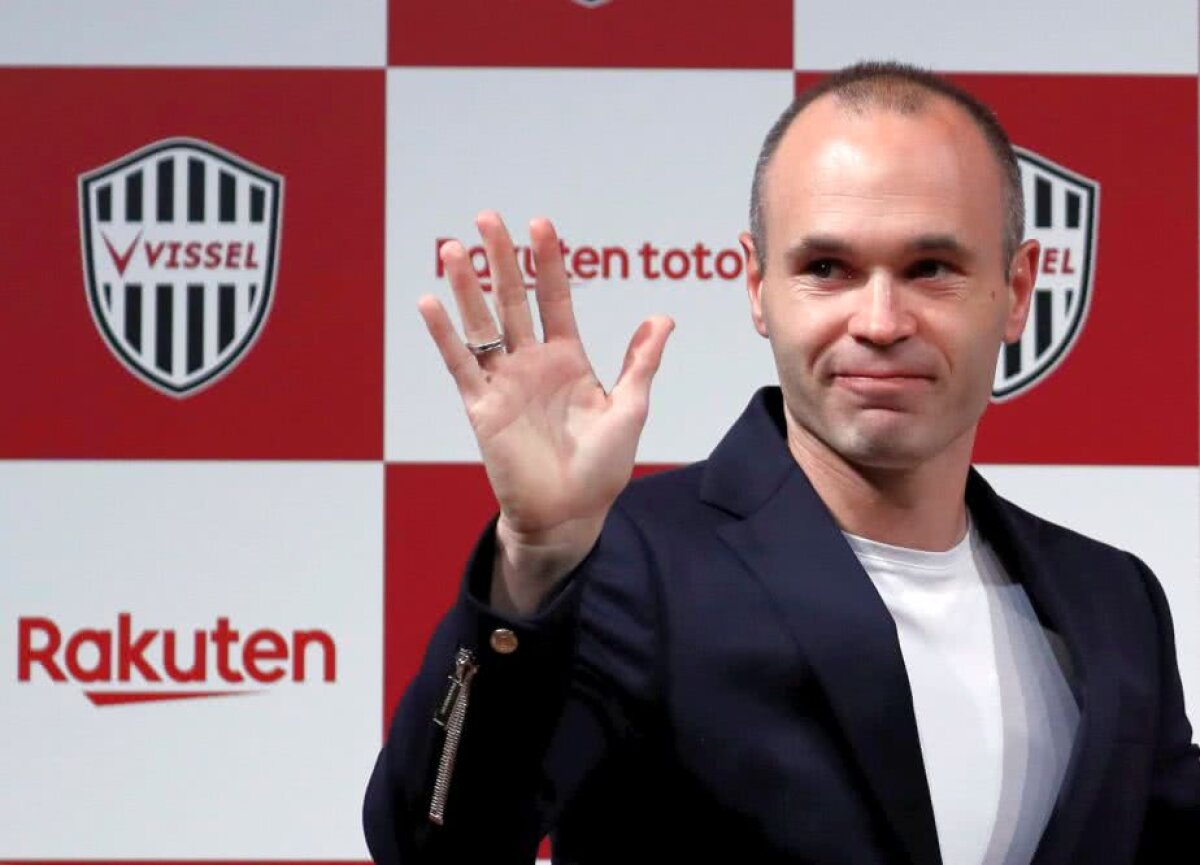 VIDEO+FOTO Oficial! Iniesta, prezentat la Vissel Kobe în fața a 300 de ziariști. ”Am avut multe oferte, dar Japonia e o țară frumoasă, cu o cultură la fel de frumoasă”