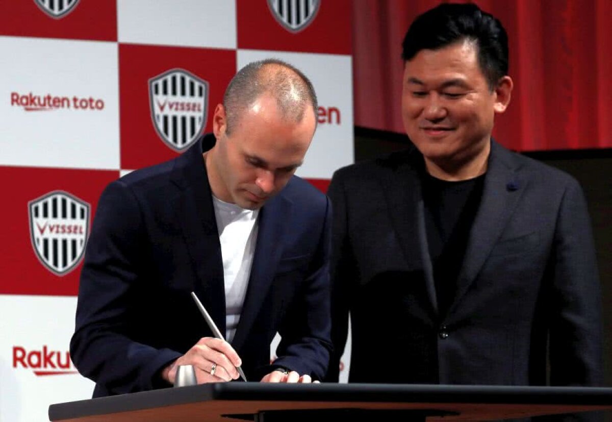 VIDEO+FOTO Oficial! Iniesta, prezentat la Vissel Kobe în fața a 300 de ziariști. ”Am avut multe oferte, dar Japonia e o țară frumoasă, cu o cultură la fel de frumoasă”